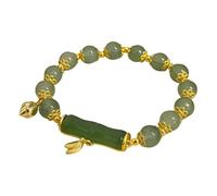 Genérico en Natural Natural Abuelita Acero Anillos Oro Charm Pulsera Pulsera Pulsera Jade Pulsera Joyería, talla única, Vidrio, No Gemstone