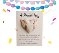 Generico Encantador béisbol en forma de corazón - Recuerdo deportivo con tarjetas, béisbol coleccionable para amigos, familia, niños, adultos, mujeres, niñas, estudiantes, colegas, profesores