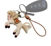 Genérico Encanto Llavero Caballo, Adornos de Fiestas Lindo 2026 | Mascota Caballo de Año Nuevo Encanto para Mochila - para Hombres, Niñas, Marido, Mujer, [Llavero] Pony Rizado, Se référer au