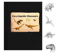 Genérico Enciclopedia 3D Prehistórica: Dinosaurios, Criaturas Prehistóricas, Conocimientos Interesantes, La Edición Definitiva con Tapas Duras y Pop-Up, Divertido Libro Interactivo (A)