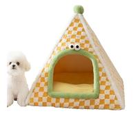 Genérico Enclosed Cat Bed - Cozy Dog Cave Bed Tent House | Warm Safety Nest for Kittens & Puppies | Soft Pet for Medium Breeds | Indoor Sleeping Pod for Autumn, Winter, Travel, Bedroom & Home Comfort