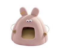 Genérico Enclosed Cat Cave - Indoor Kitten Bed ¦ 40x40x35cm Warm Pet Bed for Bedroom Corners, Cotton Cat Tent with Tunnel Feature, Feline House, Whimsical Cats Haven for Holiday Season