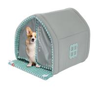 Genérico Enclosed Pet Tent - Warm Dog Cat Bed, Indoor Cave Including Door Entrance and Four-Season Comfort, Soft Resting Nest for Small Dogs, Cats, Multi-Purpose Sleep Space for Home or Apartment