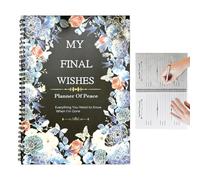 Genérico End Life Planner, End Life's Seniors, Guided Workbook Journal Notebook, Comprehensive Record Keeping, Clear Easy to Follow Format, Ideal for Belongings Will Preparation, 28.5x22cm