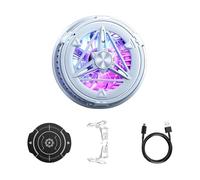 Genérico Enfriador de Teléfono para Juegos - Ventilador Portátil Recargable Semiconductor,Enfriamiento con Pantalla de Temperatura y Luz - Para Portátiles, Tablet, Hogar, Vlogging, Streaming en,