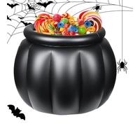 Generico Enfriador inflable de Halloween - Cauldron-Shaped Large Capacity 22 x 18 inch | Black Candy Container for Dining Room, BBQ, Beach, Picnic, Kitchen, Party, Outdoor Fun & Seasonal Holiday Use