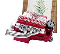 Genérico Engine Model - Metal V8 Engine Display Mechanical Home Decor | Educational and Decorative Model Collector’s Display Piece for Teens Youth Kids Adults Family Home Class Office