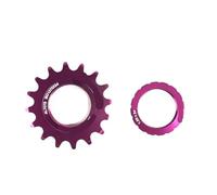 Genérico Engranajes fijos for Bicicleta, 13T/14T/15T/16T/17T/18T/19T/20T, piñón de Volante Marcha única, Anillo Bloqueo for Pista Fixie(Rose Pink 18T)