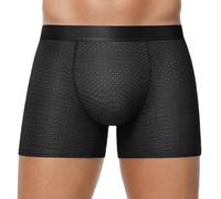 Genérico Enhanced Padded Pouch Design ’s Briefs with Lift Support For Front and Lifted Thickened Back Comfort Seamless Underwear For Everyday Wear (Black, XL)