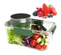 Generico Enhanced Salad Longevity: Salad Container Its Innovative Ingredient Separation Technology, The Salaad Container Keeps Salds Fresher For Extended Lunch Box Salaad Bowl 4 Compartment Tray