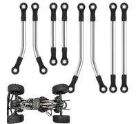 Genérico Enlaces de Alta Suspensión | Accesorios Vehículos Control Remoto,Juego de Enlaces de Chasis de Acero - para Aficionados Modificadores Competidores Coleccionistas Principiantes