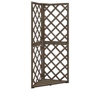 Genérico Enrejado de Esquina Madera Maciza de Abeto Gris 50x50x145 cm,Casa y jardín,Jardín,Artículos de Exterior,Estructuras de Exteriores,Pérgolas, Arcos y enrejados de jardín-316408