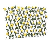 Genérico Enrejado Valla expansible Hiedra Artificial Amarillo 180x60 cm,Paneles de vallas-366598