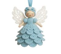 Genérico Ensemble crochet débutant - Kit création ange | Artisanat crochet complet | Pour hommes femmes hobbyistes amateurs famille amis collègues décoration Noël fête créative artisan