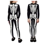 Genérico Ensemble de déguisement cosplay décontracté pour enfants, avec collants imprimés, idéal pour Halloween, fêtes et spectacles, taille M (White, XL)