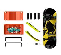 Genérico Ensemble De Rampe De Touche, Skateboards À Doigts Pour - Kits De Skateboard À Doigts Amusants Pour Jouets De Skateboard - Planche À Roulettes À Main Pour Et Adultes, Entraînement