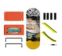 Genérico Ensemble De Rampe De Touche, Skateboards À Doigts Pour - Kits De Skateboard À Doigts Amusants Pour Jouets De Skateboard - Planche À Roulettes À Main Pour Et Adultes, Entraînement