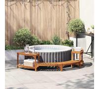 Genérico Entorno de Tina de Hidromasaje Semicircular 252 x 112 x 55,5 cm,Casa y jardín,Piscina y SPA,Accesorios para Piscinas y spa-4108126