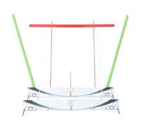Genérico Entrenador de Plano de Swing - Kit De Simulador De Alineación,Plano de Swing de Golf | para Al Aire Libre, Hogar, Casa, Entrada, Pasillo, Escalón, Garaje, Césped, Jardín