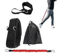 Genérico Entrenador de Swing de Golf | con Cinturón Ajustable Correa de Tobillo y de Mano | Accesorio para Practicar Swing,para Mejorar Ritmo, Agarre, Flexibilidad, Equilibrio, Velocidad y Fuerza