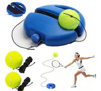 Genérico Entrenador de Tenis,Tennis Solo Trainer Rebound Ball for Adults - Portable Stable Base for Backyard & Park Practice (2set,A)