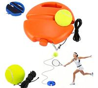 Genérico Entrenador de Tenis,Tennis Solo Trainer Rebound Ball for Adults - Portable Stable Base for Backyard & Park Practice (1 Set,B)