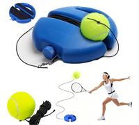 Genérico Entrenador de Tenis,Tennis Solo Trainer Rebound Ball for Adults - Portable Stable Base for Backyard & Park Practice (1 Set,A)
