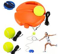 Genérico Entrenador de Tenis,Tennis Solo Trainer Rebound Ball for Adults - Portable Stable Base for Backyard & Park Practice (2set,B)