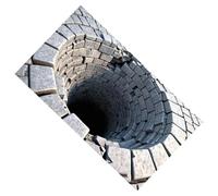 Genérico Entry Mat - Non Slip Easy Clean - Optical Illusion Area Rug Bath Mat | For Bedroom Guesthouse Sofa Side Dorm Apartment Family Gathering Housewarming Birthday