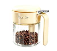 Genérico Envase para Condimentos,400 ml Cuchara Resistente A La Humedad Incluida | Tapa De Vidrio Para Frasco Condimentero | Azúcar Vinagre Sésamo Sal y Preparación Comidas Catering Camión Camping