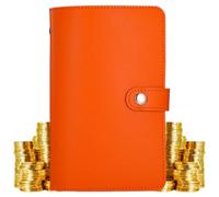 Genérico Envelope Savings Book, 100 Piece Budget Holder, 52-W hallenge Organizer with Dividers, Portable Cash Payment Tracker for Expense Management, Durable Finance Planner for School Office