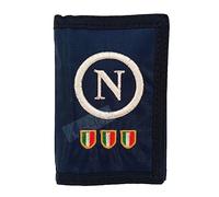 Generico Enzo Castellano - Cartera de fútbol del Nápoles celebrada en 3° escudo del Campeón de Italia, producto con licencia oficial de Enzo Castellano azul, turquesa, Cm 12,5x8, Moderno