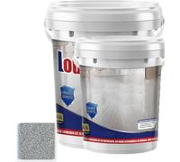 Genérico Epoxy Sand Floor Paint, Epoxy Colored Sand Floor Paint, Forest Epoxys Floors Paints, Epoxys Gloss Marble Effect Floors Coating 5 Gal (Dark gray-10kg)