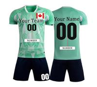 Genérico Equipacion Futbol Niños, Conjunto Calzonas Y Camiseta Niño,Pantalones Cortos Y Shorts con Estampado De Estilo Oficial Ropa Deportiva Transpirable para Entrenamientos Y Partidos