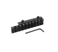 Genérico Equipo de Óptica Táctica Riel Elevado Varios Tamaños Cola de Milano de 11 mm a 20 mm Aleación de Aluminio Base de Riel Picatinny(3.94inch)