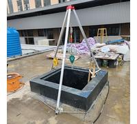 Genérico Equipo de Rescate con trípode de elevación, cabrestante de 1200, 1800 y 2600 Libras, Kit de trípode de Rescate, polipasto de elevación, para emergencias contra Incendios en Espacios confinad