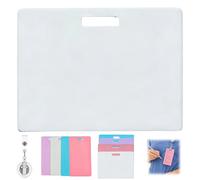 Genérico Erasable Badge Note, Vertical Horizontal Erasable Badge Note, Erasable Badge Buddy, Portable Quick Note Taking Pad for Nurses, Doctors, Dual-Sided Writable, Erasure (1Pcs-h1)