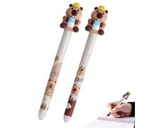 Genérico Erasable Gel Pens, Ergonomic Gel Pens, Comfortable Grip for Writing Tools, 2 Piece Set with Comfortable Grip, Kids School Accessories, Notebook Diary Pen for Office & Scrapbook Use