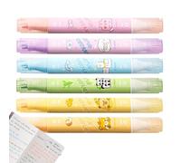 Genérico Erasable Highlighter, Colorful Double Tip Markers, Quick Drying Smudge Free Ink, Precision Writing Tool, for Journaling, Planner, Notes, Project Work, Study, School Stationery Supplies