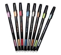 Genérico Erasable Pen Set - 8 Pack Ballpoint Pens | Smooth Ink Writing Correction Pens For Journaling School Office Scrapbooking Planning Sketching Portable PP Stationery Kit