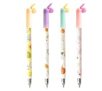 Genérico Erasable Pens - 0.5mm Set Of 4 Erasable Gel Pens | Refillable Ink Pen Cute Cartoon Snail Design | Smooth Writing Correction Pen For School Office Planner Journaling Writing