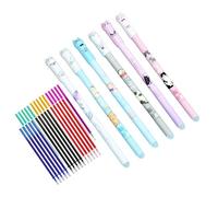 Genérico Erasable Pens, Ballpoint Writing Tools, 0.5mm Cat Pattern Ink Pens, Smooth and Reusable Design for Kids, 5.91 Inches, Students, Office, School, Reporters, or Event Planners