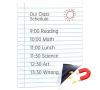Genérico Erasable Teaching Lined Notepad - Magnetic Notebook Paper