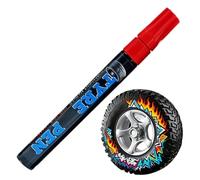 Genérico Erasable Weatherproof Non-Fading Quick Dry Tyre Drawing Marker, Car Tire Letter Pen For Vehicle Motorcycle Bikes Bicycles Metal | Wheels Paint Tires Drawing Pen,