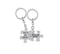 Genérico Eres mi Persona Juego de Joyas con Llavero de Rompecabezas - Valentines Day Best Friend Regalos DE VALENTINAS Duradero y prácticoPráctico y Deft