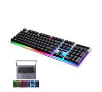 Genérico Ergonomic Game Keyboard, Wired Keyboard, Mechanical Keyboard, Aesthetic Keyboard, Floating Key Keyboard, Waterproof Keyboard, Clickable Keyboard, RGB Keyboard