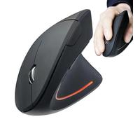 Genérico Ergonomic Mice for Laptop - Wireless Rechargeable Vertical Computer Mouse with USB Receiver | Comfortable Input Device for Work, Study, Home, Business Trip & Professional Creation | Portable