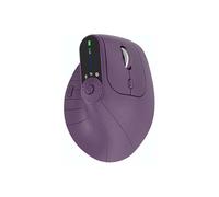 Genérico Ergonomic Triple-Connect Wireless Mouse, Tri-Mode Wireless, Screen Display, Programmable Knob, Adjustable dpi 1000-2400, USB-C Recharge, Vertical Ergonomic Mouse (Dark Purple)