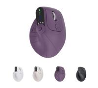 Genérico Ergonomic Triple-Connect Wireless Mouse, Vertical Ergonomic Mouse with 4 Adjustable dpi, Bluetooth 5.0 & USB-C Receiver, for Laptop/PC/Mac (Purple)