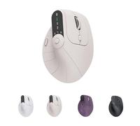 Genérico Ergonomic Triple-Connect Wireless Mouse, Vertical Ergonomic Mouse with 4 Adjustable dpi, Bluetooth 5.0 & USB-C Receiver, for Laptop/PC/Mac (Grey)
